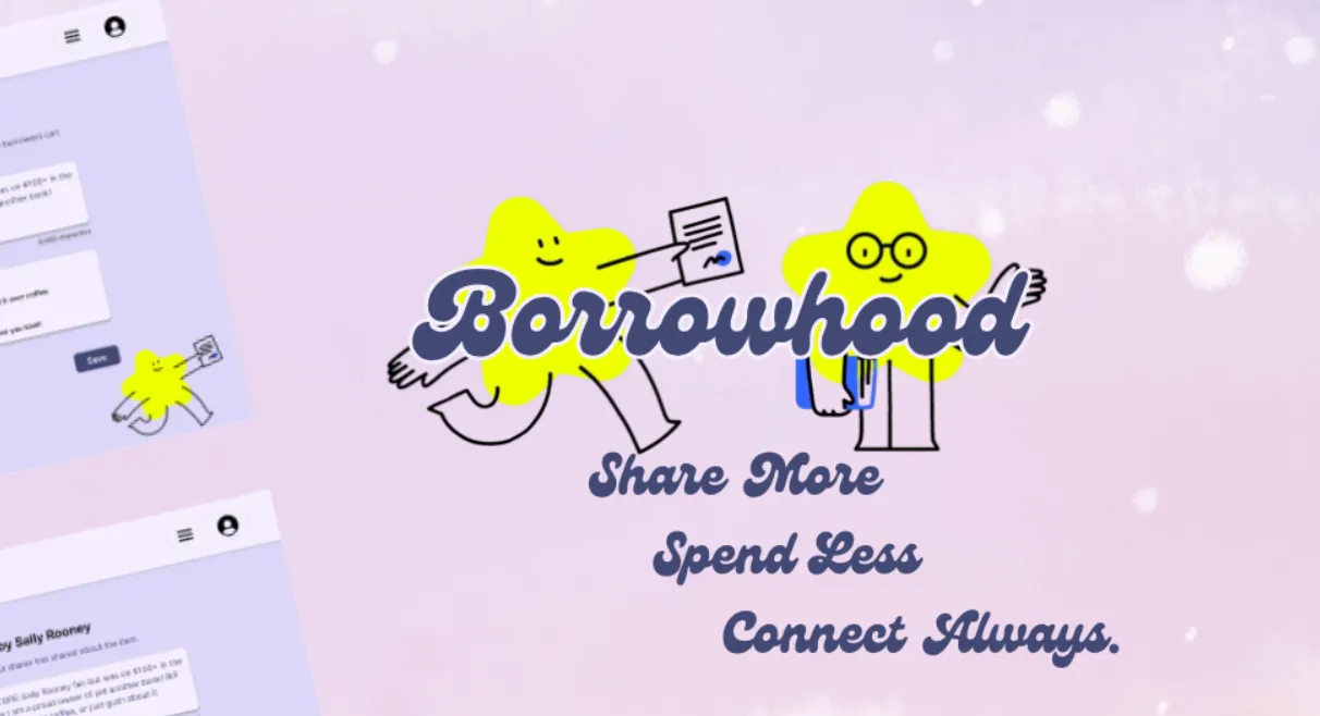 a screenshot of the Borrowhood project