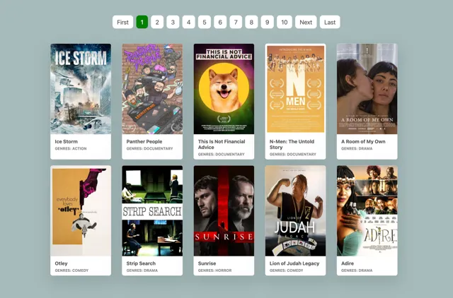 a screenshot of Now Showing